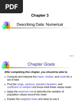 Chap03 - Numerically Describing Data