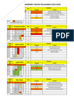 Kalender 2023-2024 Baru (Maret) SMP Al Ihsan Bintan