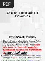 Basic Concept in Statistics-Biostat