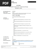 MCEN2002 Fundamentals of Mechanical Design Semester 2 2023 Bentley Perth Campus INT