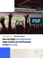 How The Right Data Warehouse Helps Unlock The Full Potential of Your Fan Data