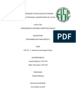 Investigacion #1-Introducción Al Lenguaje Python