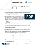 Forces and Newton's Laws Answers 1 4