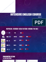 INTENSIVE ENGLISH COURSE Week 3