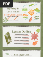 Illustrative Notebook Exploring The Circle of Life - Food Chain Lesson For Elementary