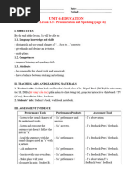 UNIT 6 - LESSON 1 - PART 3 - Pronunciation and Speaking