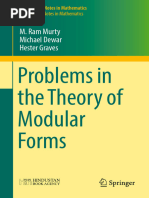 Dokumen - Pub - Problems in The Theory of Modular Forms 978 981 10 2651 5 9811026513 978 93 80250 72 4