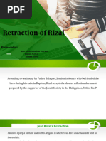 Retraction of Rizal