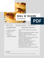 Tarjeta Recetas Fáciles Simple Amarillo y Blanco