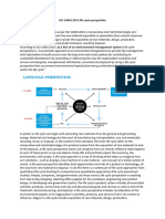 ISO 140012015 Life Cycle Perspective