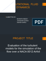 Evaluation of The Turbulent Models For The Simulation of The Flow Over A NACA 0012 Airfoil