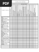 Lista de Utiles