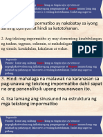 Pagsusulit Tekstong Impormatibo