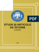 085 Studii Si Articole de Istorie LXXXV 2018