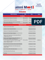 Schedule 4th Alumni Meet 2024