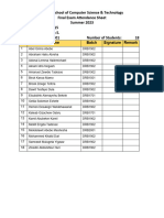 CS415 - Final Exam Seat Arrangement