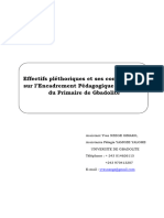 Effectifs Pléthoriques Et Ses Conséquences