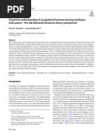 Toward An Understanding of Occupational Burnout Among Employees With Autism - The Job Demands Resources Theory Perspective