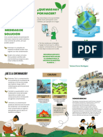 Folleto Educación Ambiental Recortes Verde y Marrón