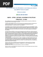 Mapa - Gpub - Estado, Governo E Políticas PÚBLICAS - 51/2024