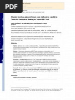 Mini-BESTest Usando Técnicas Psicométricas para Melhorar o Equilíbrio Teste Do Sistema de Avaliação