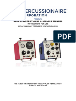 EM00000364 Percussionaire Corporation - An IPV Operational & Service Manual Instructions For Use IPV