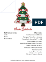 Arvore de Natal em Feltro Moldes Gratis Passo A Passo