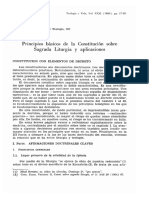 Pedro, Aquilino De-Principios Básicos de La Constitución Sobre Sagrada Liturgia y Aplicaciones