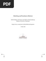 Modelling and Perturbation Methods