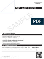 Listening Sample - Test 5 Question Paper