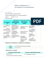 Evaluación Diagnóstica Sesion Matemática Susana