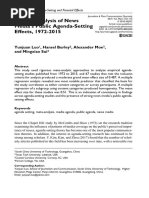 Luo Et Al 2018 A Meta Analysis of News Media S Public Agenda Setting Effects 1972 2015