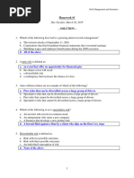 FIN555 Homework 1 SP19 Solution