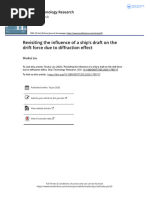 2020 STR - TECHNICAL NOTE Revisiting The Influence of A Ship S Draft On The Drift Force Due To Diffraction Effect