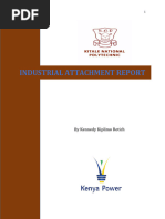 Kenya Power and Lighting Company K P L C Industrial Attachment Report