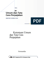 Ketentuan Umum Dan Tata Cara Perpajakan: Undang-Undang