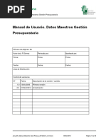 Maestros Gestión Presupuestaria