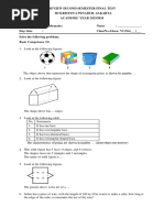 Review Mathematics Second Final Test 2023-2024