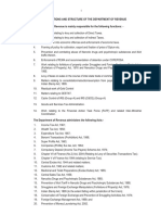 Functions and Structure of The Department of Revenue The Department of Revenue Is Mainly Responsible For The Following Functions