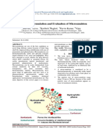 A Review On Formulation and Evaluation of Microemulsion