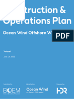 Orsted Ocean Wind Offshore Wind Farm - COP Volume I