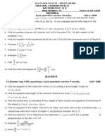 SR Mpc-Maths Ii B Prefinal Exam