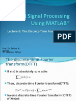 DSP Using Matlab® - 6