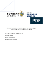 My Research Report Entrepreneurship