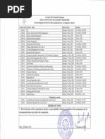 Compulsory Courses Exam Schedule