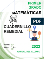 1° MATEMATICAS - CUADERNILLO REMEDIAL - ALUMNOb