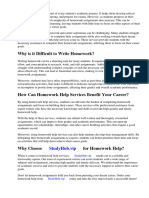 Homework Help Careers