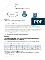 7.1.6 Lab - Use Wireshark To Examine Ethernet Frames