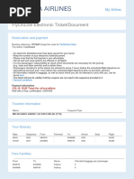 Electronic Ticket Document