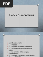 Codex Alimentarius Listo